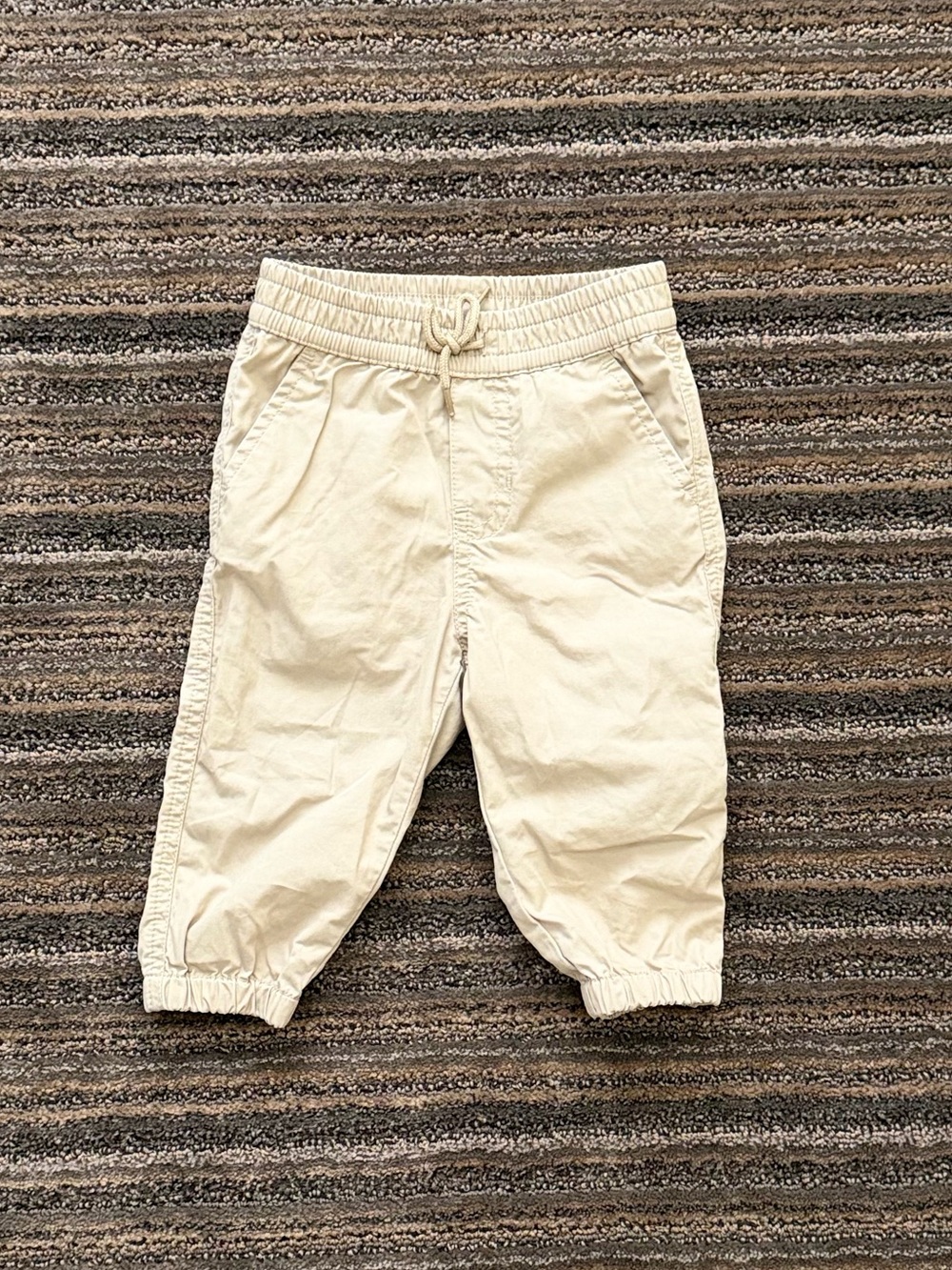 Polo by Ralph Lauren Light Brown Elastic-Waist Kids Joggers